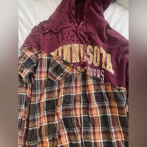 Rugged two toned hoodie